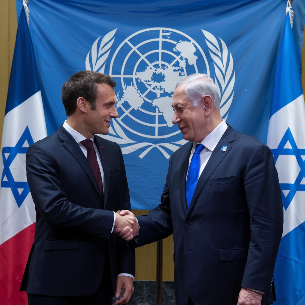 Macron Reminds Netanyahu of Israel's Roots in UN Decision: